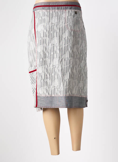 Jupe mi-longue gris JEAN GABRIEL pour femme