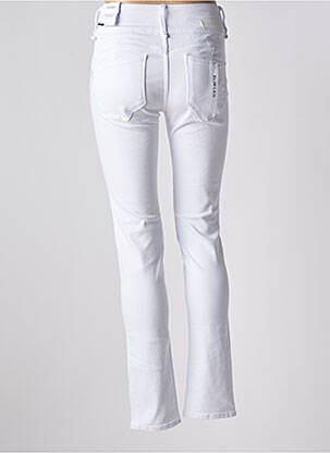 Jeans coupe slim stretch taille haute blanc TIFFOSI femme