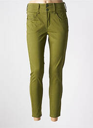 Pantalon 7/8 taille haute taille haute vert TIFFOSI femme