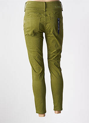 Pantalon 7/8 taille haute taille haute vert TIFFOSI femme