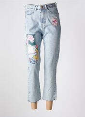 Jeans coupe droite bleu DESIGUAL pour femme seconde vue