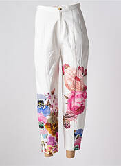 Pantalon 7/8 blanc DESIGUAL pour femme seconde vue