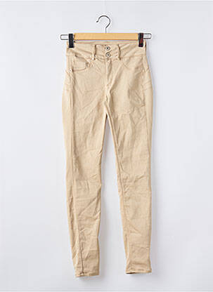 Pantalon slim beige ONE SIZE FILTS ALL pour femme