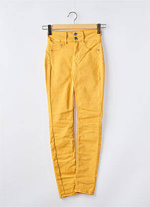 Pantalon slim jaune ONE SIZE FILTS ALL pour femme