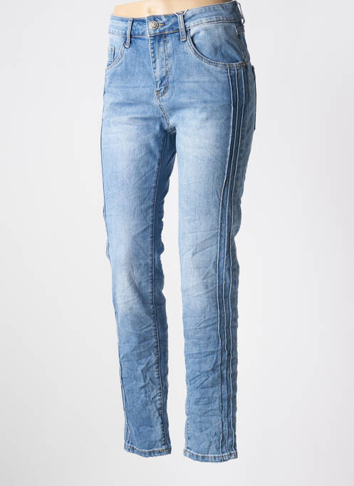 Jeans coupe slim bleu KAROSTAR pour femme