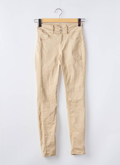 Pantalon slim beige ONE SIZE FILTS ALL pour femme