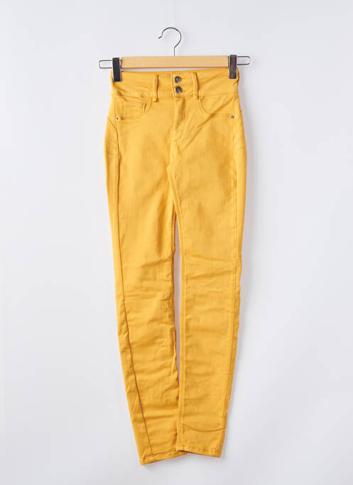 Pantalon slim jaune ONE SIZE FILTS ALL pour femme