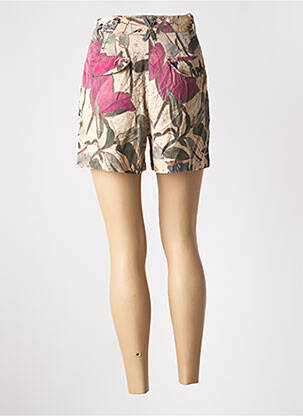 Short coupe fluide taille haute beige DESIGUAL femme