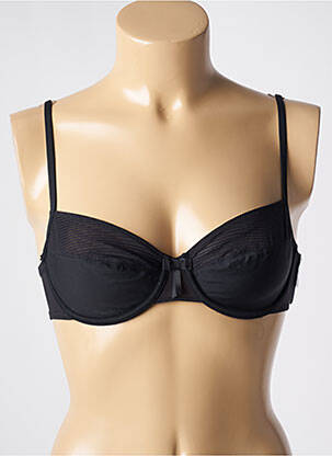Soutien-gorge effet matière satinée haut soutien-gorge emboitant noir MARIE JO femme