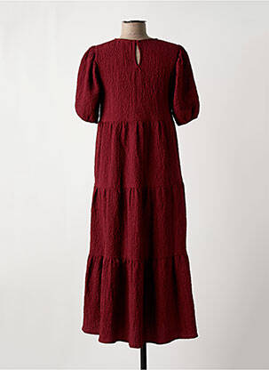 Robe longue manches courtes manches courtes rouge DESIGUAL femme