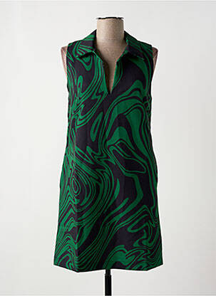 Robe courte sans manche sans manche vert DESIGUAL femme
