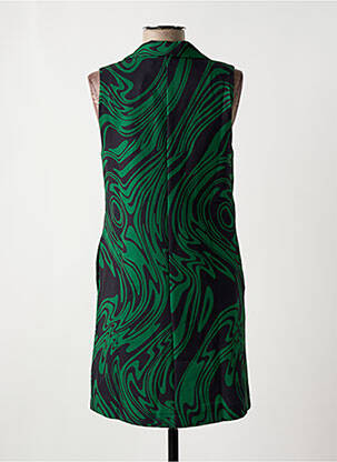 Robe courte sans manche sans manche vert DESIGUAL femme