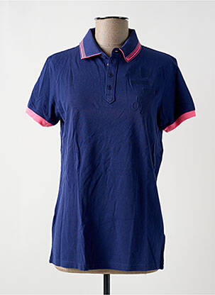 Polo coupe droite manches courtes bleu DIESEL femme