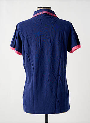 Polo coupe droite manches courtes bleu DIESEL femme