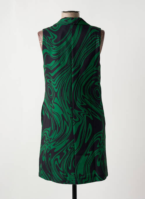 Robe courte sans manche sans manche vert DESIGUAL femme