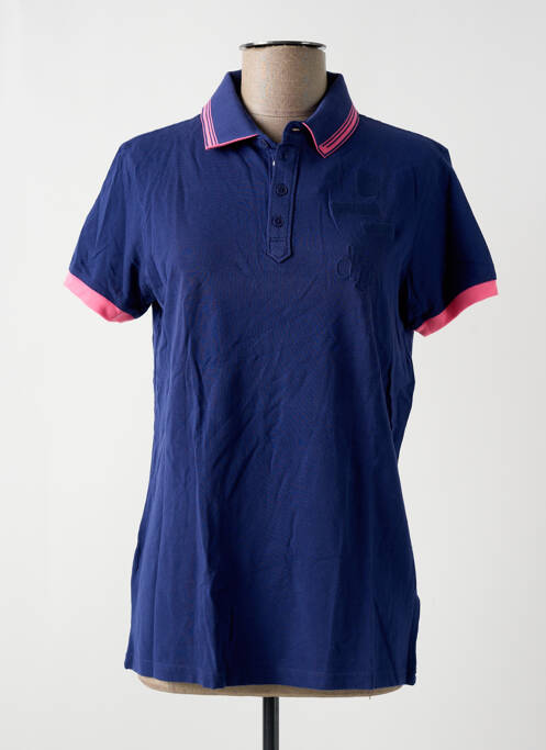 Polo broderie manches courtes bleu DIESEL femme