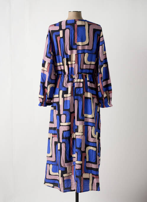 Robe longue manches longues manches longues bleu TOM TAILOR femme