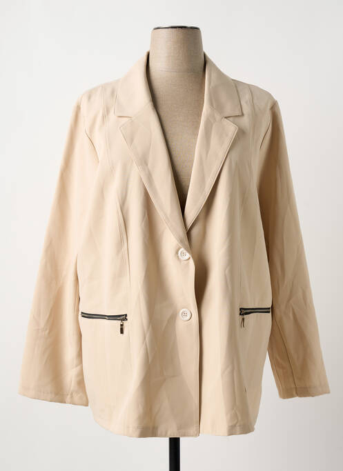 Blazer poches beige VETISTYLE femme