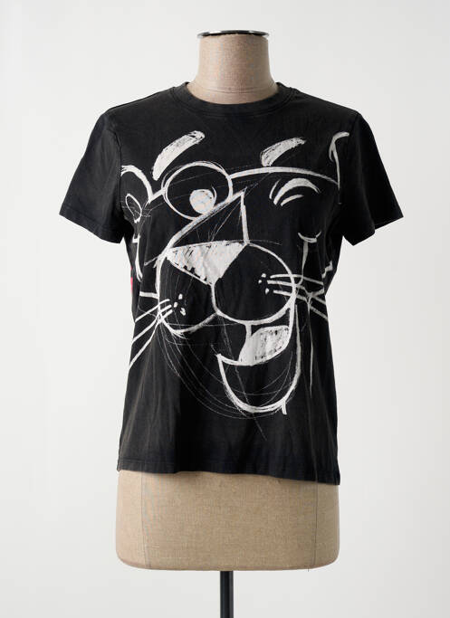 T-shirt noir DESIGUAL pour femme