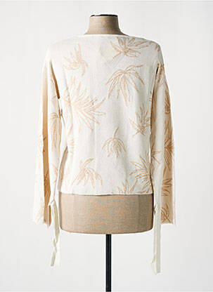 Pull coupe cintrée manches longues beige SALSA femme
