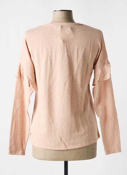 Pull coupe cintrée manches longues rose SALSA femme