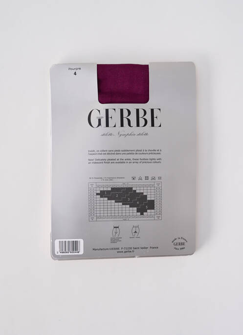 Collants violet GERBE pour femme