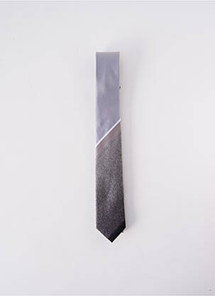 Cravate fermeture liens à nouer gris ELIOS homme
