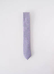 Cravate fermeture liens à nouer violet ELIOS homme