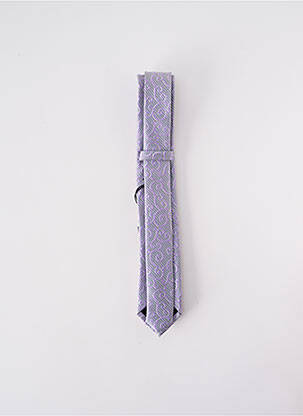 Cravate fermeture liens à nouer violet ELIOS homme