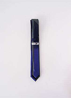 Cravate fermeture liens à nouer bleu ELIOS homme