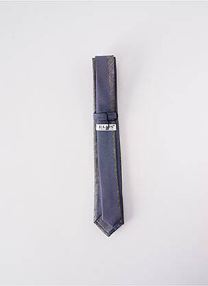 Cravate fermeture liens à nouer gris ELIOS homme