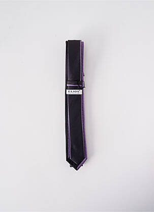 Cravate fermeture liens à nouer violet ELIOS homme