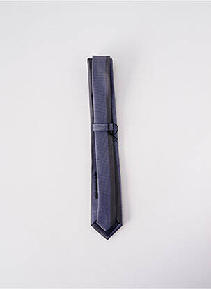 Cravate fermeture liens à nouer bleu ELIOS homme
