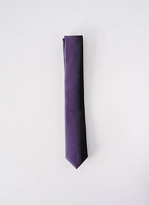 Cravate fermeture liens à nouer violet ELIOS homme