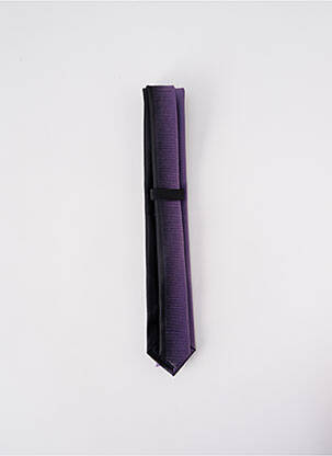 Cravate fermeture liens à nouer violet ELIOS homme