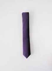 Cravate violet ELIOS pour homme seconde vue