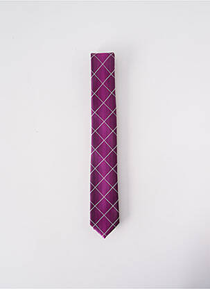 Cravate fermeture liens à nouer violet ELIOS homme