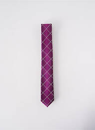 Cravate fermeture liens à nouer violet ELIOS homme