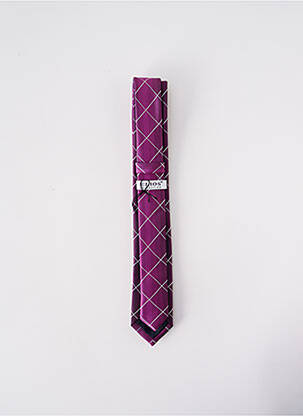 Cravate fermeture liens à nouer violet ELIOS homme