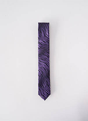 Cravate fermeture liens à nouer violet ELIOS homme