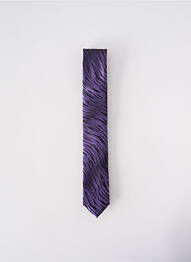 Cravate fermeture liens à nouer violet ELIOS homme