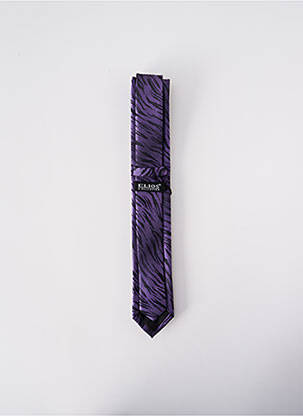 Cravate fermeture liens à nouer violet ELIOS homme
