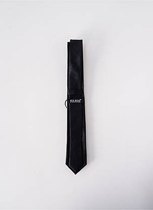 Cravate fermeture liens à nouer noir ELIOS homme