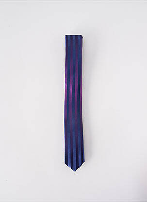 Cravate fermeture liens à nouer violet ELIOS homme