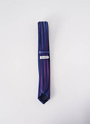 Cravate fermeture liens à nouer violet ELIOS homme