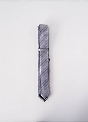 Cravate fermeture liens à nouer gris ELIOS homme