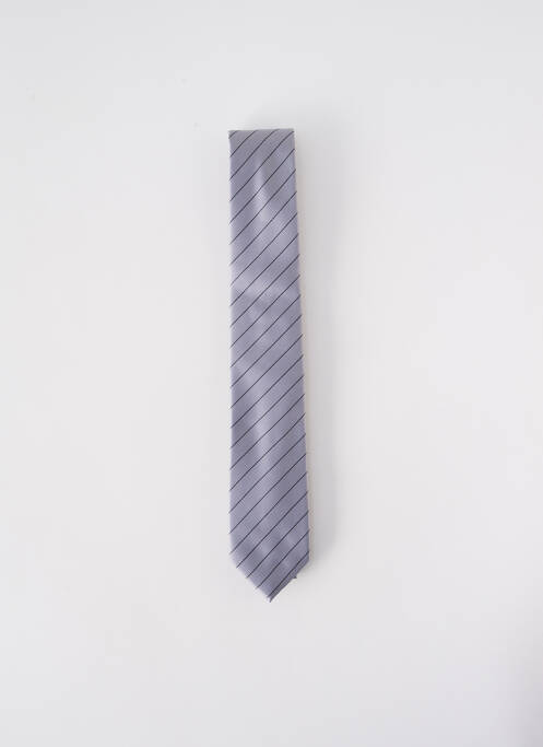 Cravate fermeture liens à nouer gris ELIOS homme