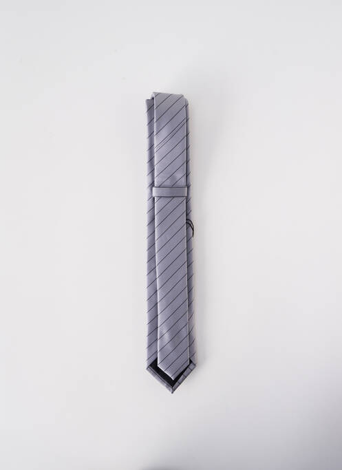 Cravate fermeture liens à nouer gris ELIOS homme