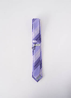 Cravate fermeture liens à nouer violet ELIOS homme