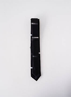Cravate fermeture liens à nouer noir ELIOS homme